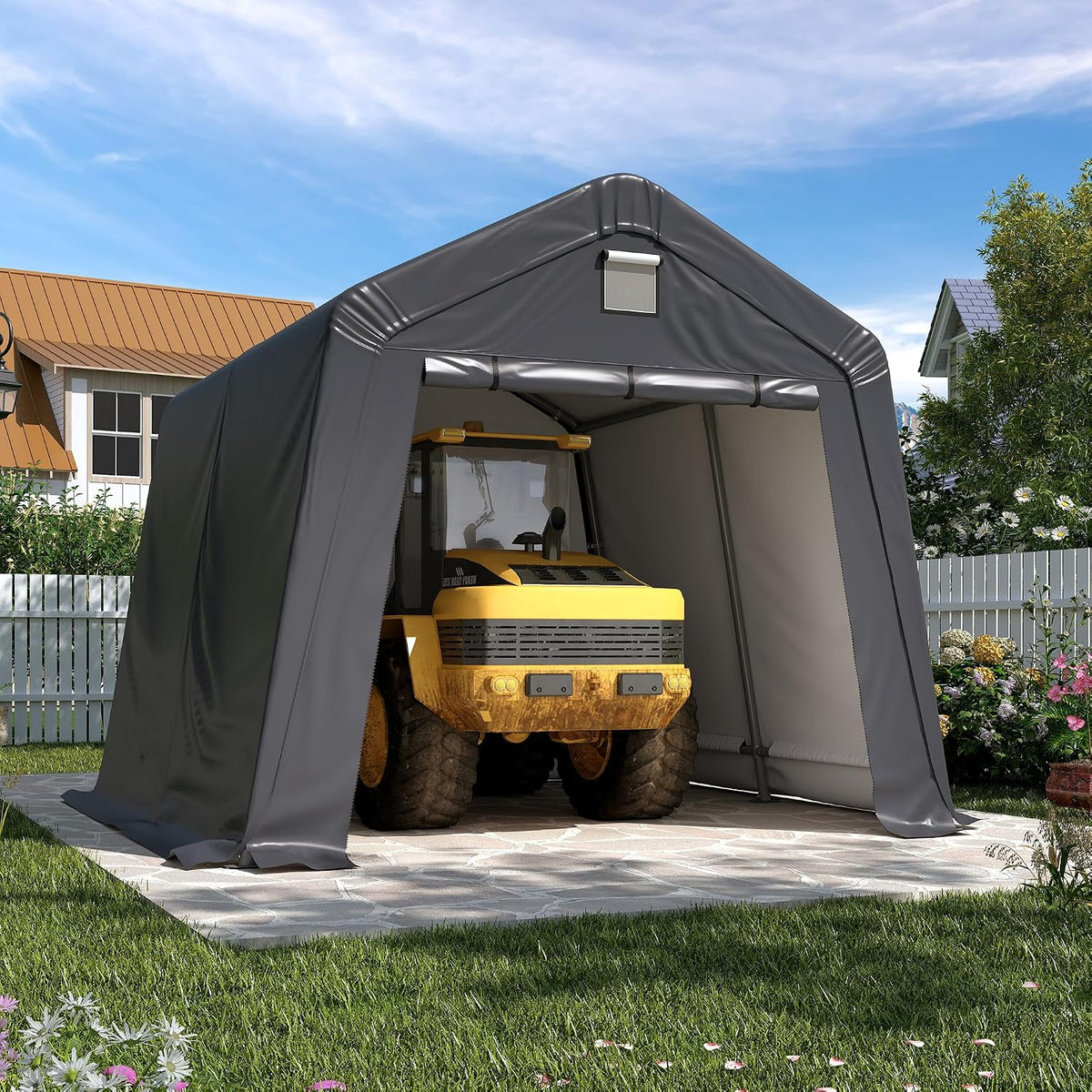 10' x 10' outdoor portable storage shed,heavy duty, main product view