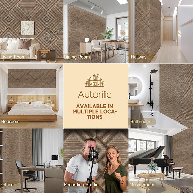 Autorific Acoustic Wall Panels, 6 Pack Total Size 72 x 48 Inches, Self-Adhesive - Image 8
