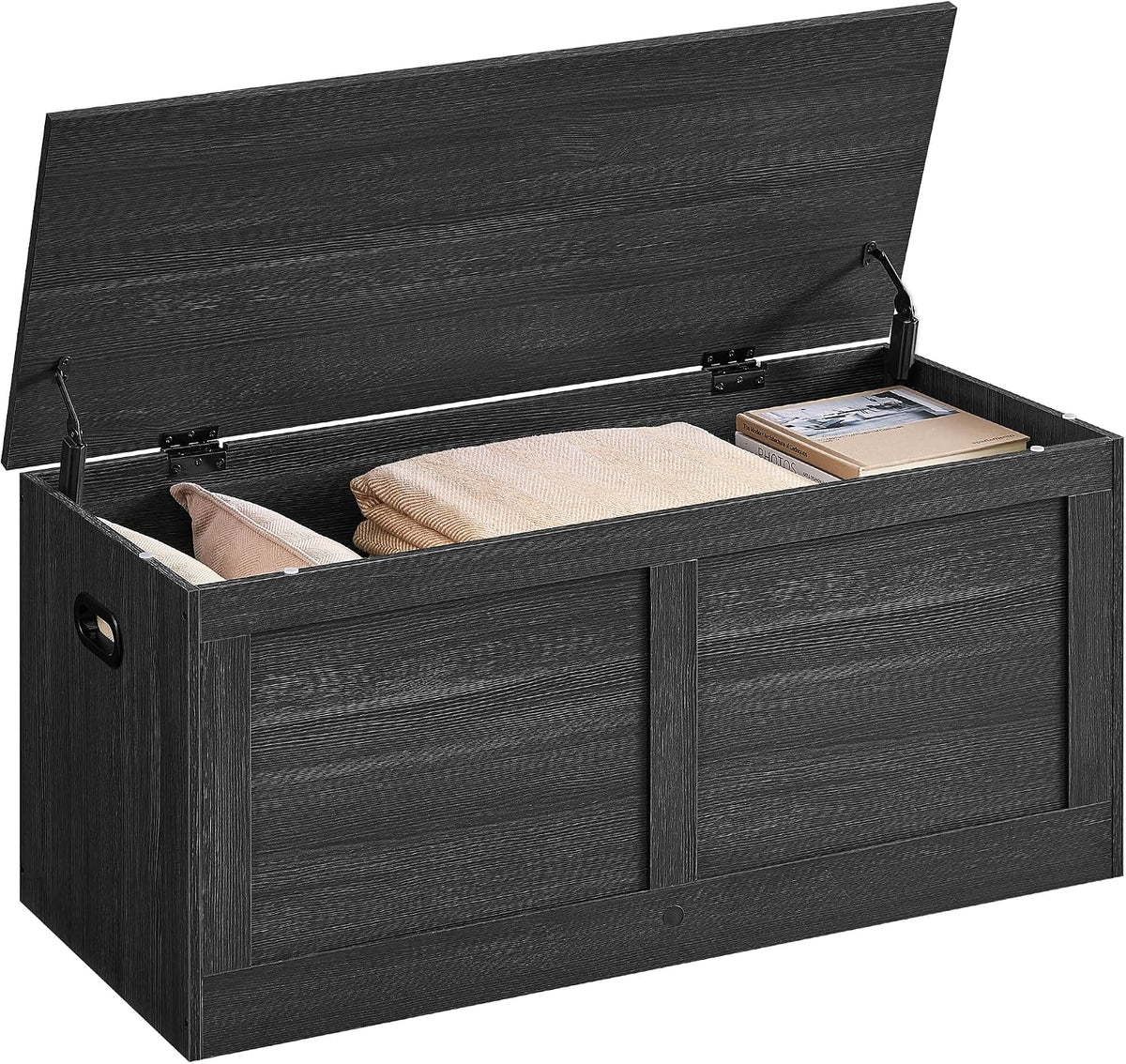 vasagle storage chest with 2 safety hinges, 15.7, main product view