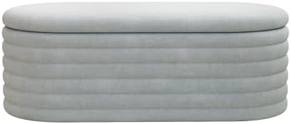40 inch upholstered storage ottoman bench,ready to go,light on a desk or shelf