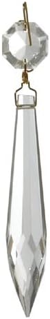 B&P Lamp® 3" (76Mm) Prism, U-Drop, Cry, Antique Brass Pin
