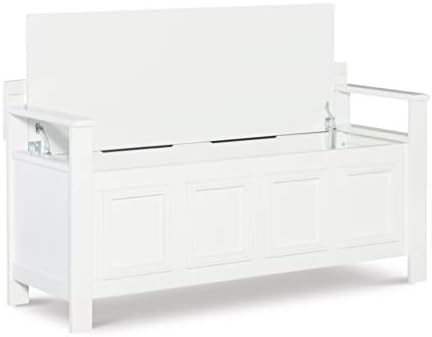linon laredo storage bench on a desk or shelf