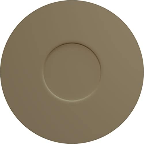 Ekena Millwork CM11PAUWF 11 1/2"OD X 1"P Palmetto Ceiling Medallion, Ultra Pure White
