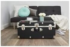 homestock rustic romance heavy duty 30" under bed showing dimensions