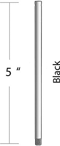 Matthews AT-5DR-BK Atlas Indoor/Outdoor 5-inch Downrod, Ceiling Fan Accessory - Image 3