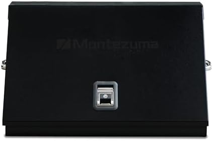 montezuma me300b 30-inch portable triangle toolbox, black showing dimensions