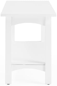 alaterre furniture craftsbury entryway bench with storage shelf, view 10