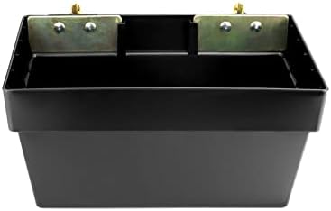 qwork heavy duty track basket | 2 pack on a desk or shelf