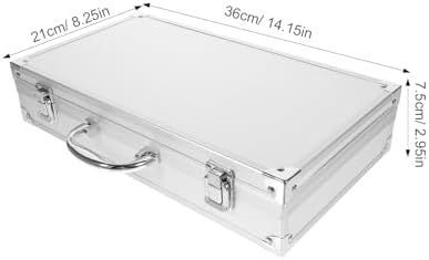 doitool aluminum alloy tool box large capacity medicine showing dimensions