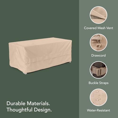 covermates ultima deck box cover - 50" w, side view