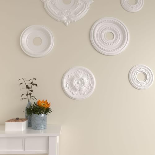 12 3/4"OD x 7/8"P Legacy Acanthus Ceiling Medallion (Fits Canopies up to 3 1/2") (color may vary)