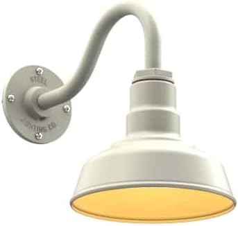 Steel Lighting Co. Hawthorne Barn Light | Outdoor Wall Mounted | 8 inch Dome | by SteelLightingCo