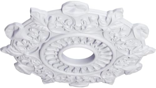 17 1/2"OD x 4"ID x 1"P Preston Ceiling Medallion (Fits Canopies up to 4")