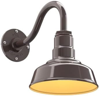 Steel Lighting Co. Hawthorne Barn Light | Outdoor Wall Mounted | 8 inch Dome | by SteelLightingCo
