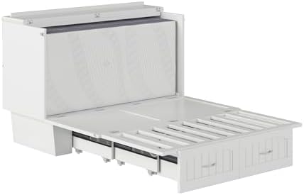 afi, nantucket murphy bed chest full with 6", view 14