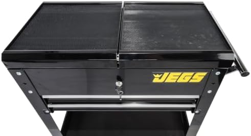 2-drawer heavy-duty tool box cart (220 lb. capacity) on a desk or shelf