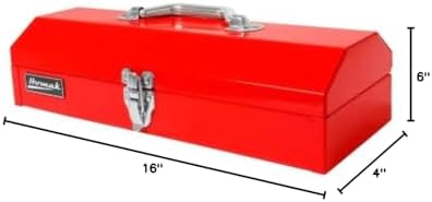 homak tool box, 16" portable steel small tool, view 10