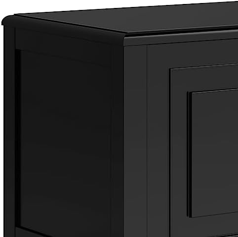 simplihome connaught 51" wide solid wood trunk bench on a desk or shelf