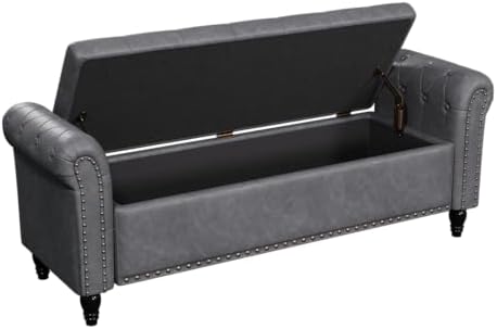 fivewillowise 65" bedroom bench, end of bed bench, package contents