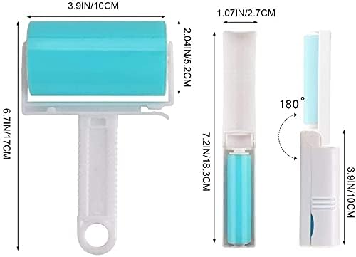 Sticky Lint Roller 3 Pack, Reusable Washable Lint Roller Pet Hair Remover - Image 5