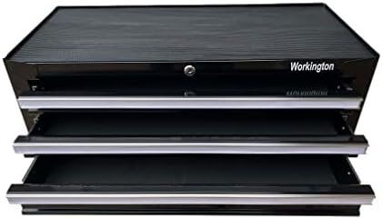 workington industrial 3 drawers portable metal intermediate box showing dimensions