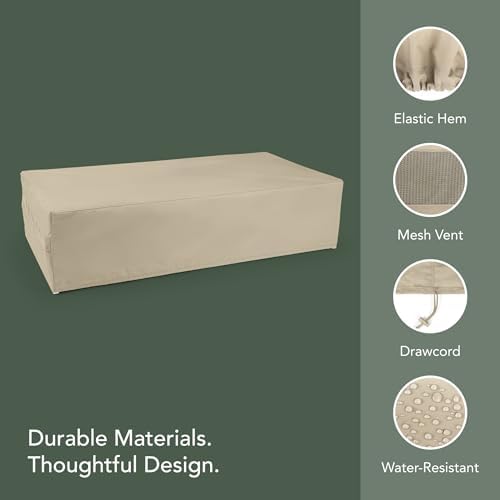 covermates elite outdoor deck box cover - 72w, side view