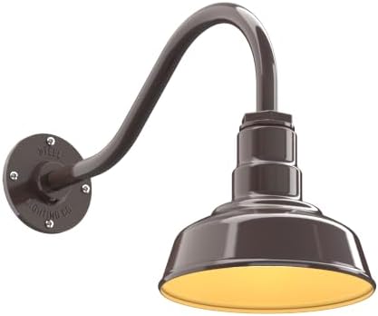Steel Lighting Co. Hawthorne Barn Light | Outdoor Wall Mounted | 8 inch Dome | by SteelLightingCo