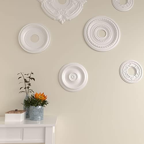 Ekena Millwork CM12TR Traditional Ceiling Medallion (Fits Canopies up to 2 3/4")12"OD x 1"P Primed 1 each