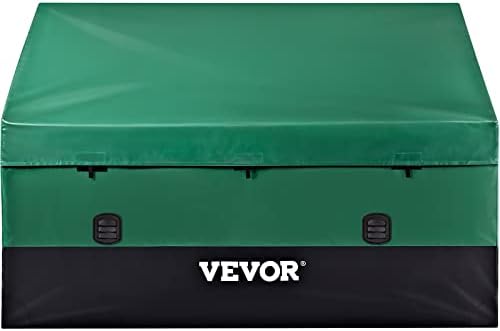 vevor outdoor storage box, 150 gallon waterproof pe, front angle view