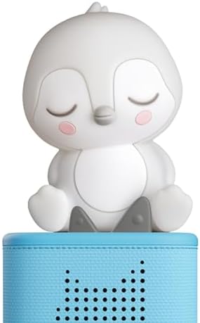 Tonies Night Light - Sleepy Penguin Audio Play Character from Sleepy Friends | Warm Glow | 140 Minutes of Beautifully Composed Melodies | Record Your Own Bedtime Stories