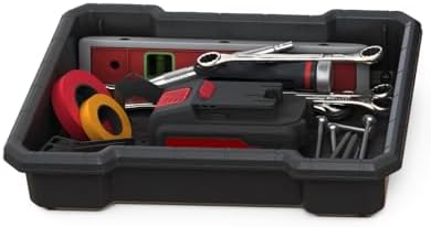 keter stack n' roll modular diy toolbox, stackable, front angle view