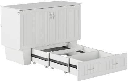 afi, nantucket murphy bed chest full with 6", view 12
