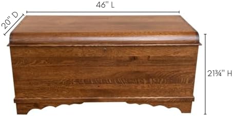 rustic red door co. cedar hope chest with, package contents