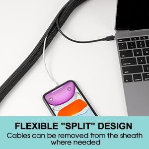 AGPTEK Cable Sleeve Cover, 10ft - Image 7