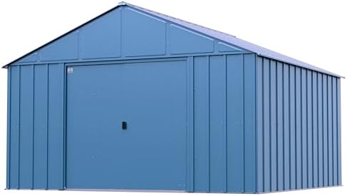 arrow classic metal shed, 12 x 12, blue, view 11