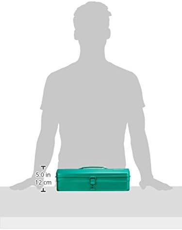 trusco y-350-gn mountain tool box, 14.8 x 6.4 on a desk or shelf