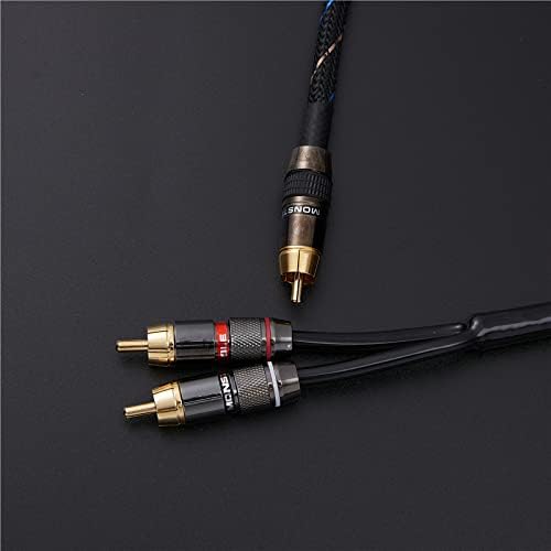 JORZOR Audiophile RCA to 2RCA Subwoofer Cable, 1 RCA Male to 2 RCA Male Audio - Image 5