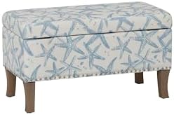 linon stephanie cream and light blue starfish fully, view 11