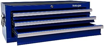 workington industrial 3 drawers portable metal intermediate box on a desk or shelf