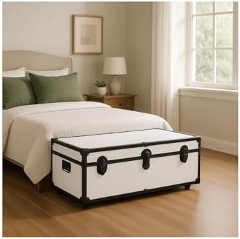 homestock rustic romance heavy duty 30" under bed shown in use