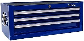 workington industrial 3 drawers portable metal intermediate box, side view