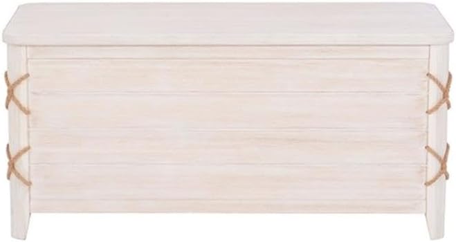 bowery hill modern wood rope storage chest, 38"x18"x18" shown in use