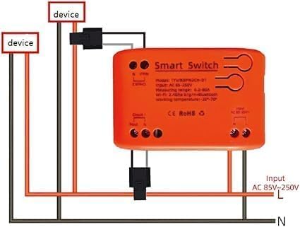 WiFi Smart Power Meter with 2pcs 80A Current Transformer Clamp, Tuya app 2-Way - Image 4
