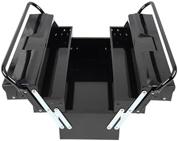 pro-lift steel tool box – 21-inch 5-tray cantilever, close-up detail