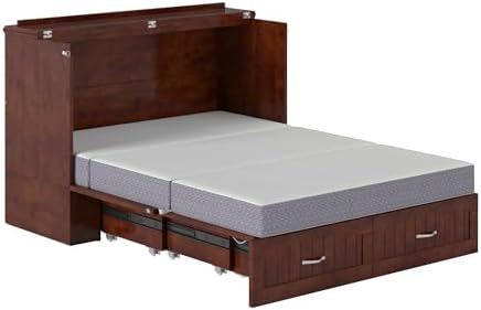 afi, southampton murphy bed chest full with 6", view 16