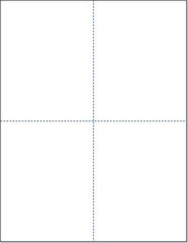W-2 Forms Blank Paper 4-Up Version"NO Instructions on Back" - Image 2