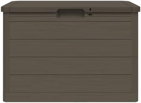 vidaxl patio cushion box brown 30.5x17.5x20.9 polypropylene on a desk or shelf