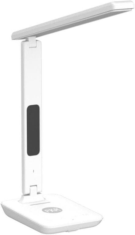 poukaran LED Desk Lamp with Wireless Charger, USB Charging Port, Office Table - Image 4