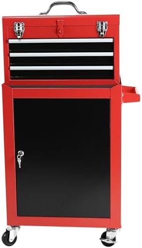 henf 3-drawer rolling tool storage cabinet with detachable, package contents