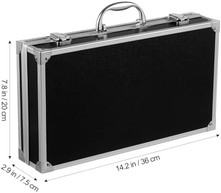 doitool aluminum alloy toolbox large capacity portable tool, close-up detail